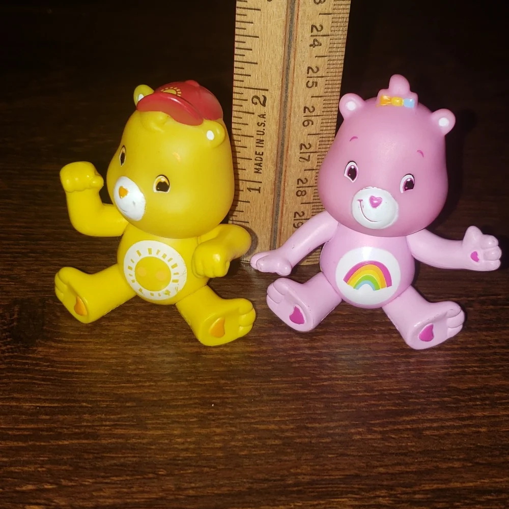 Vintage Care Bears cake toppers figures bakery crafts poseable